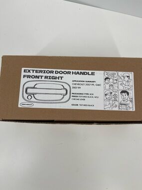 Exterior Door Handle - Front Right - Textured Black Chevrolet GMC